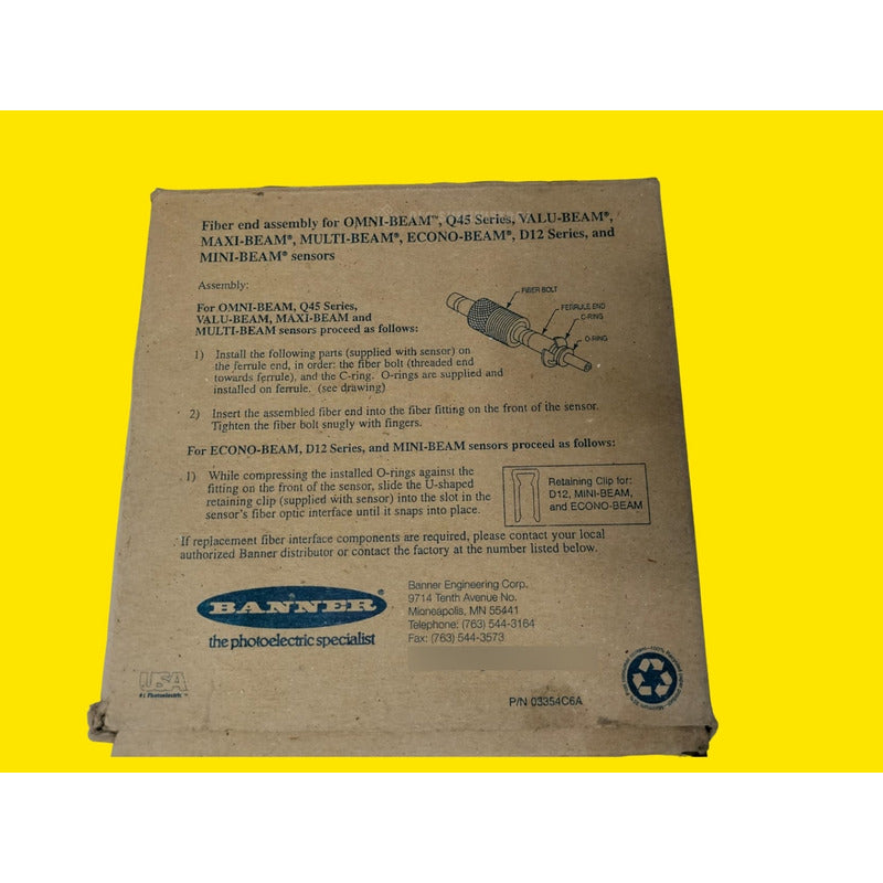 Banner Iat23s Sensor De Fibra Optica