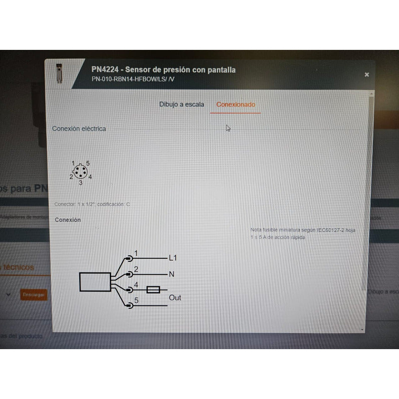 Ifm Cable De Proximidad Efector E18026 E18026