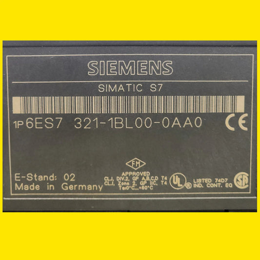 Siemens 6es7321-1bl00-0aa0 Módulo Digital De 32 Entradas