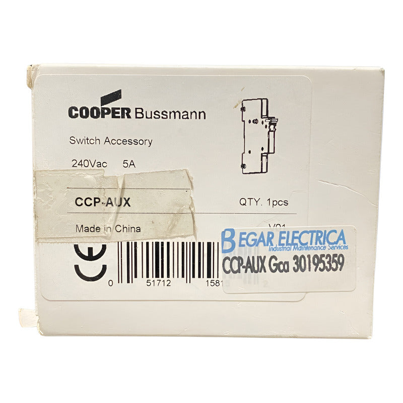 Accesorio De Interruptor Auxiliar Cooper Bussmann Ccp-aux -