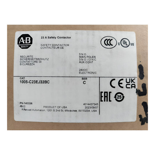 Allen-bradley 100s-c23ej32bc Contactor De Seguridad