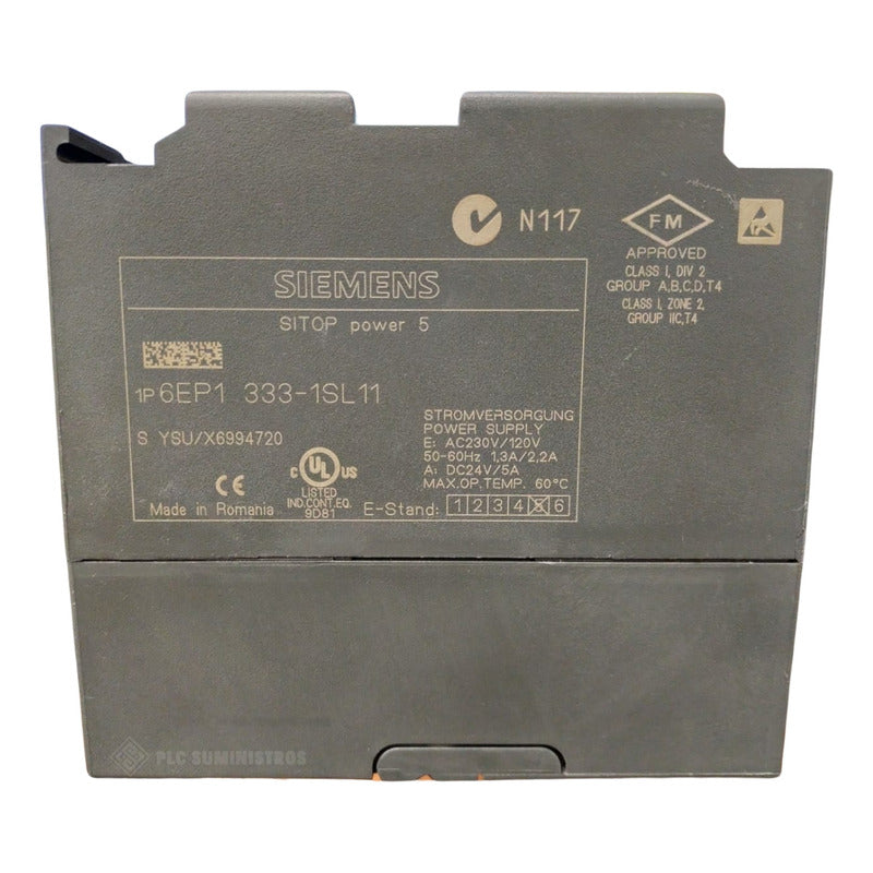 Siemens 6ep1 331-1sl11 Sitop Fuente De Alimentación.