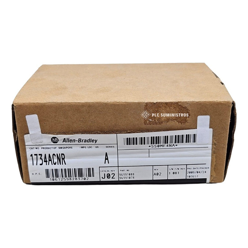 Allen Bradley 1734-acnr Point I/o 24vdc Controlnet Adapter