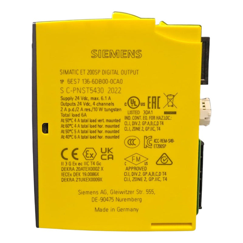 Siemens 6es7 136-6db00-0ca0 Módulo De Entrada