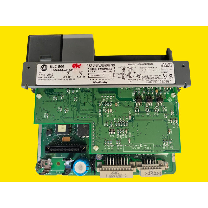 Allen Bradley 1747-l542 Slc500 Procesador De Cpu Ser B Rev 3