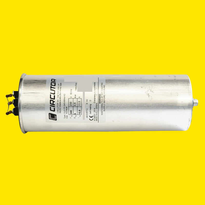 Condensador 5 Kvar 240v 60hz Circutor Clz-fp-24/5-60hz-hd