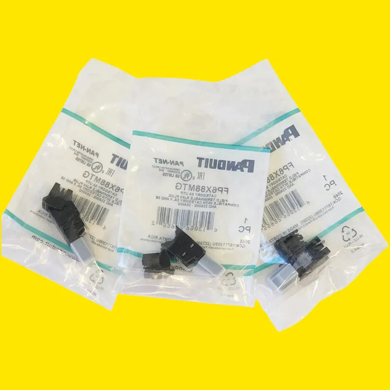 Panduit Fp6x88mtg Plug Rj45 Cat6a Tx6a Paq 3 Piezas