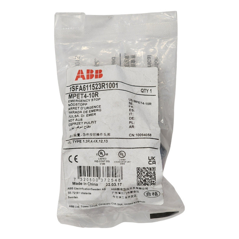 Abb Mpet4-10r Selector Switch Roja 24v Panel Industrial Rojo