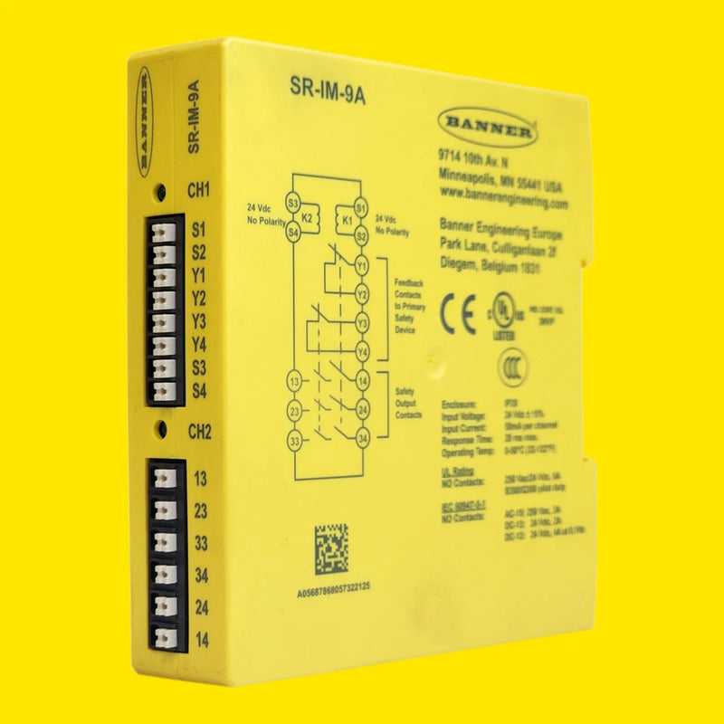 Banner 805732 Sr-im-9a Modulo Rele De Seguridad 24vdc 6a