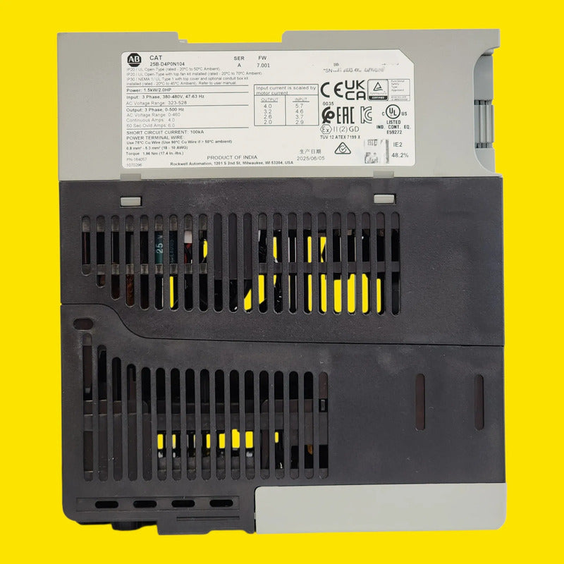 Variador Allen-bradley Powerflex 525 25b-d4p0n104 480v 2hp