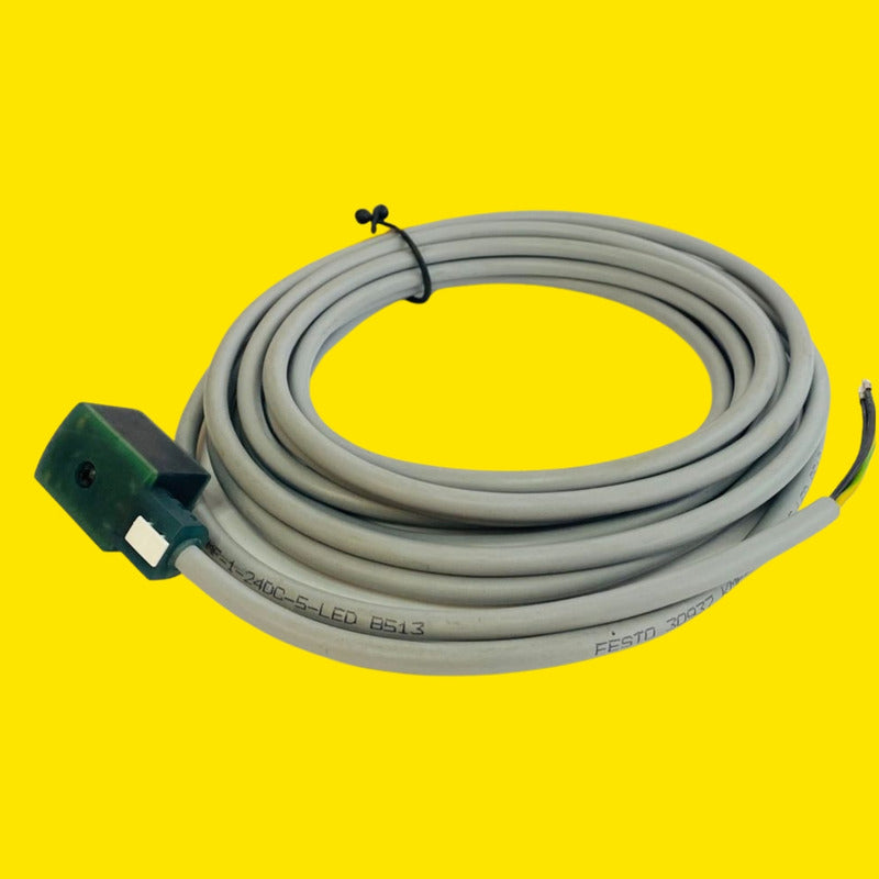 Festo Kmf-1-24dc-5-led Zócalo Conector Con Cable Led