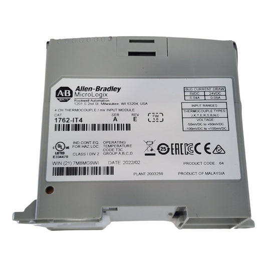 Allen Bradley 1762-it4 Micrologix 4ch Themocouple Módulo