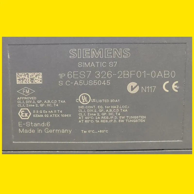 Siemens 6es7326-2bf01-0ab0 Módulo Salidas Digitales S7-300