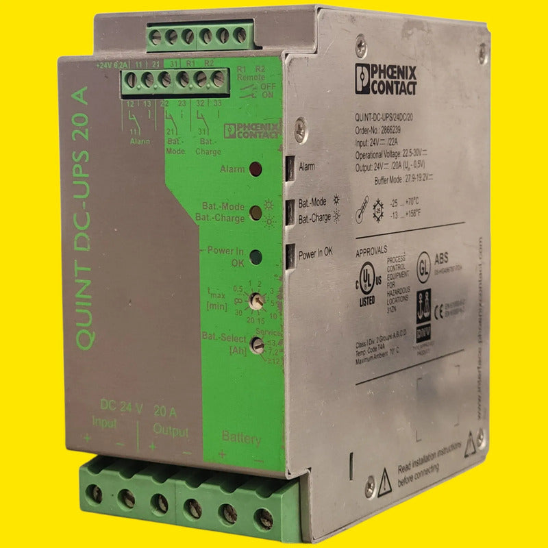 Phoenix Contact Quint-dc-ups/24dc/20 2866239 24v 20a