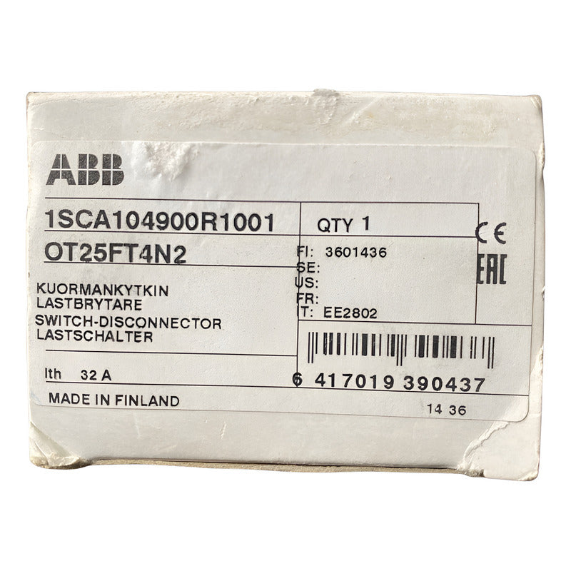 Switch-disconnector Interruptor Abb Ot25ft4n2