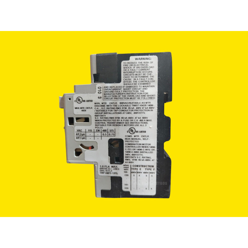 Allen Bradley 140m-c2e-b10 Guardamotor 50/60hz