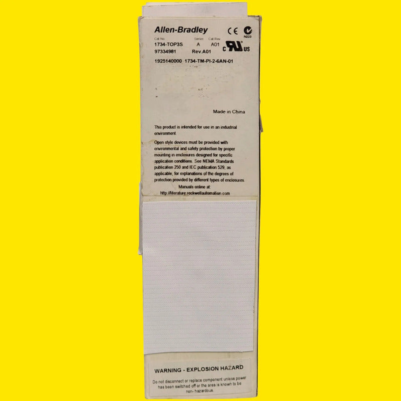 Allen Bradley 1734-top3s Base Terminal 12 Puntos I/o