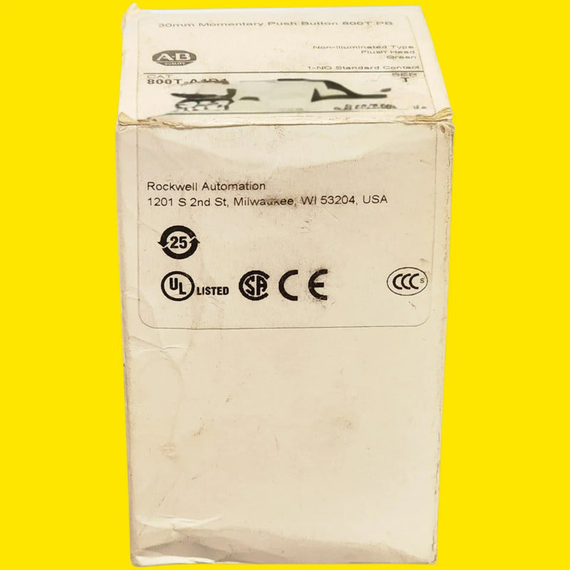 Allen-bradley 800t-a1d1 Pulsador Momentáneo Verde 30 Mm