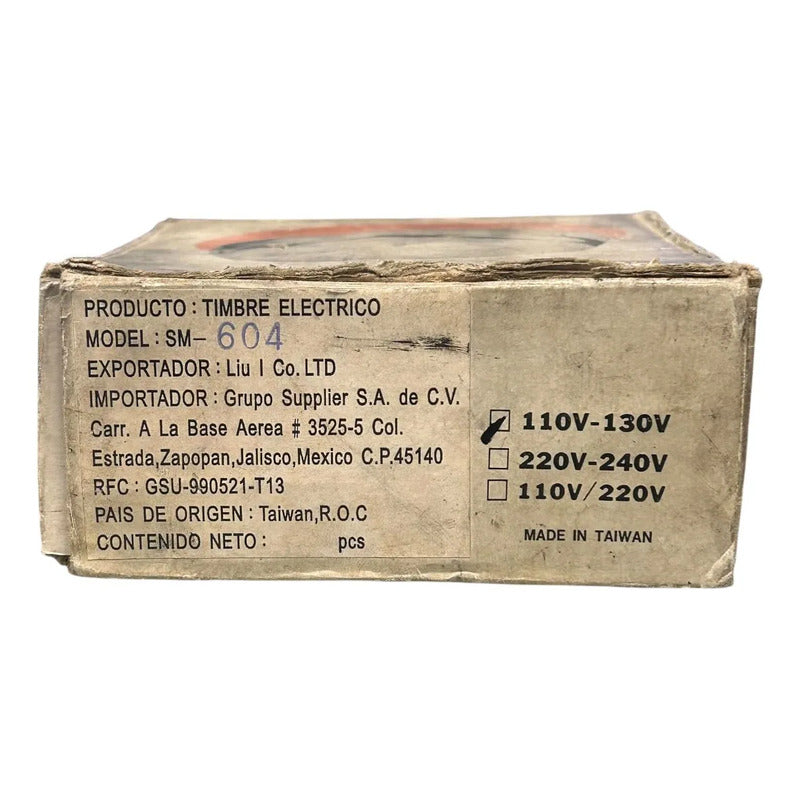 Alarmbell Sm-604 Campana De Alarma Industrial Gris