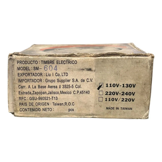 Alarmbell Sm-604 Campana De Alarma Industrial Gris