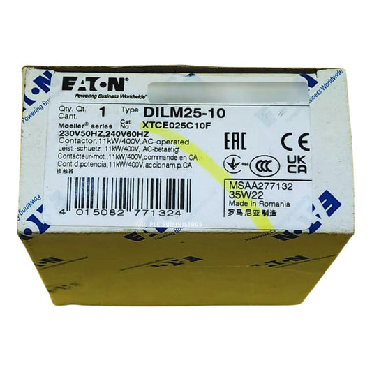 Eaton - Eaton Dilm25-10 230v50hz 240v60hz Contactor 3 Pole.