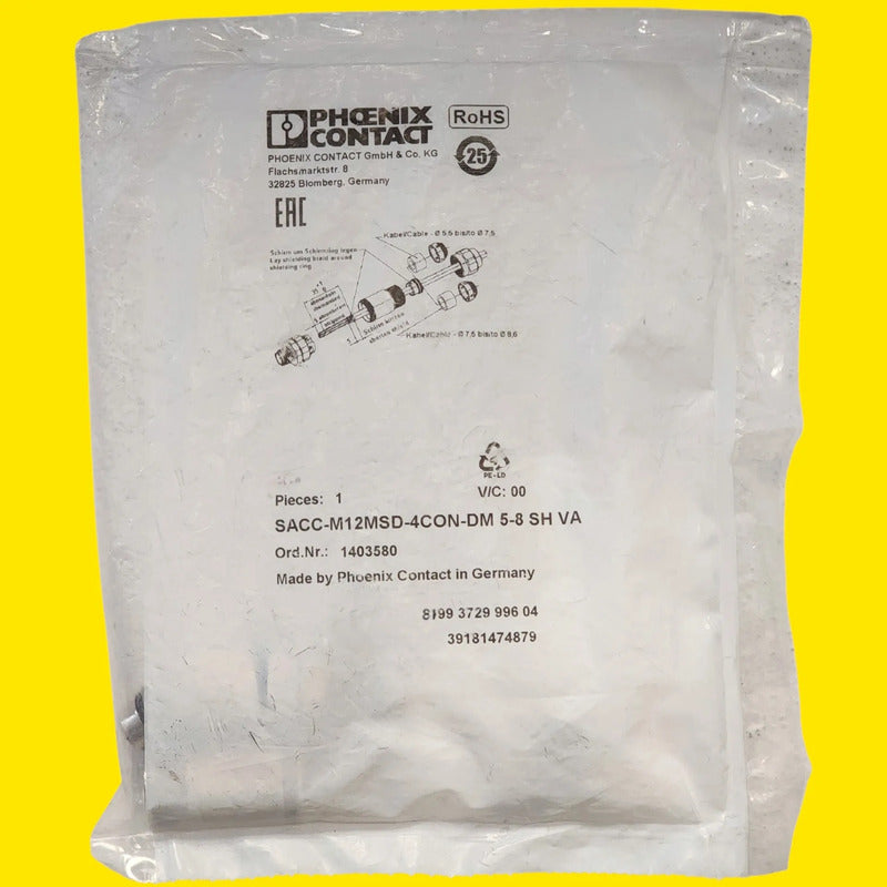 Phoenix Contact Sacc-m12msd-4con-dm Conector M12 1403580