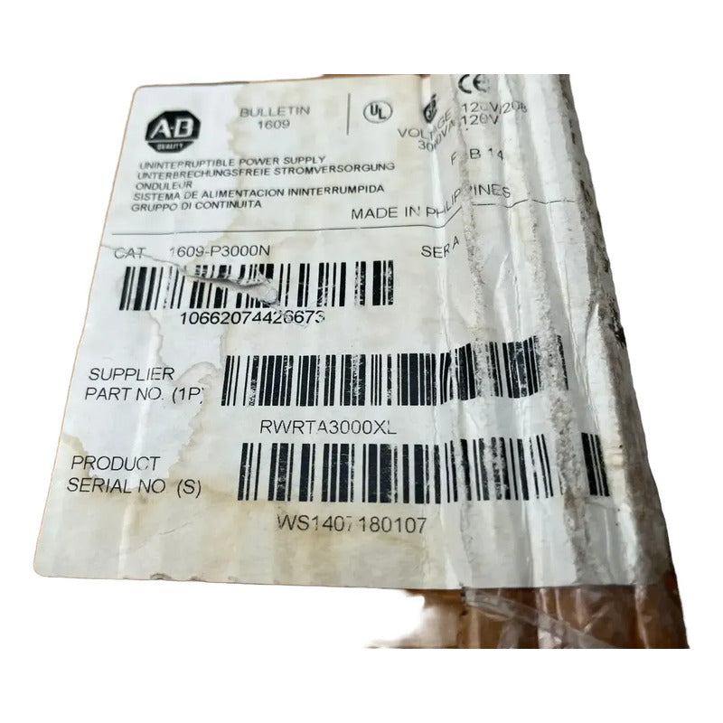 Allen-bradley 1609-p3000n Fuente De Alimentación Industrial