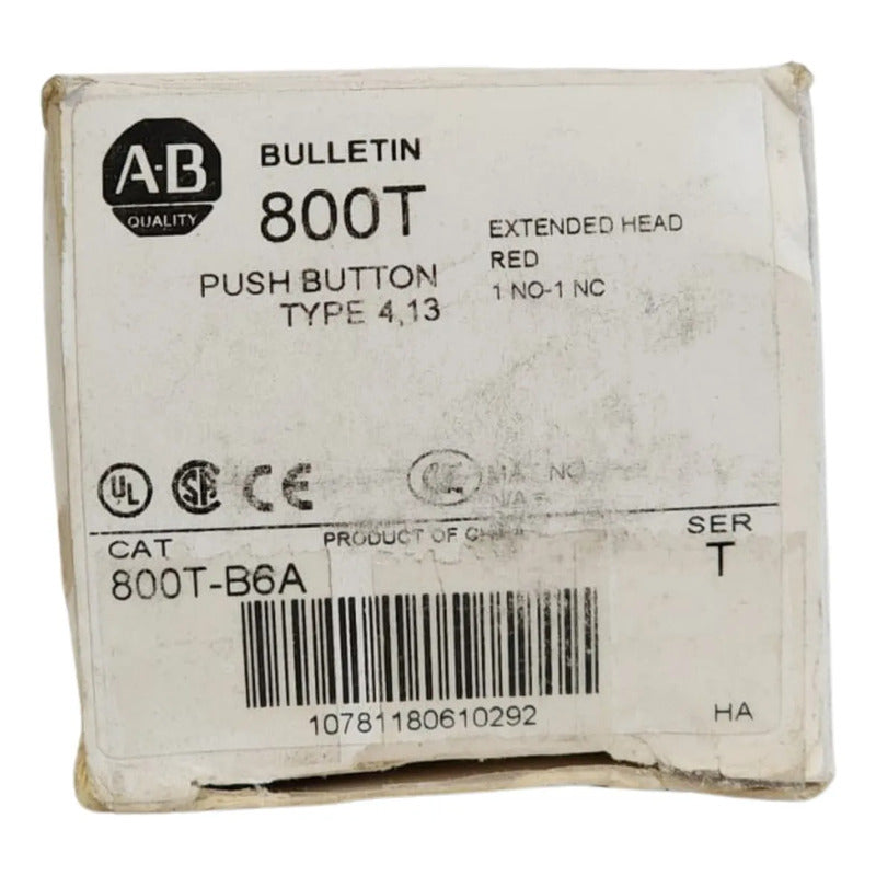 Allen Bradley  - Allen-bradley Push Button Type Bulletin