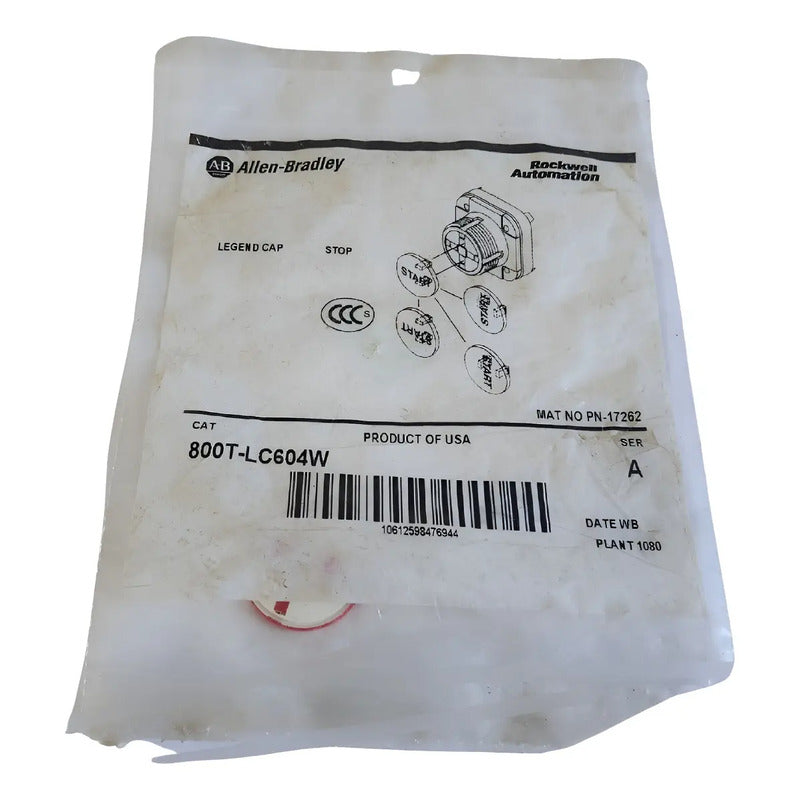 Allen Bradley 800t Lc604w Rojo