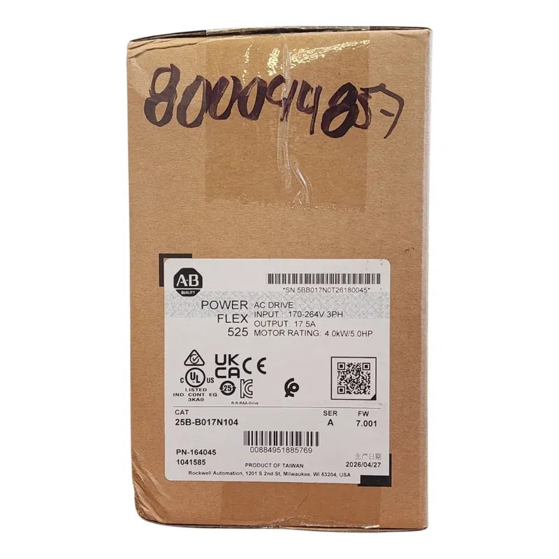 Allen-bradley 25b-b017n104 5hp/220vac Variador Powerflex