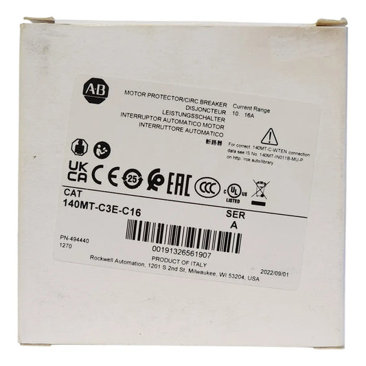 Allen-bradley 140mt-c3e-c16 Guardamotor 16a 3 Polos 50/60 Hz