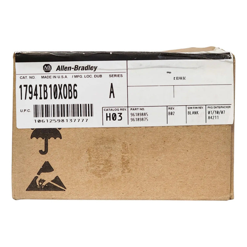 Allen-bradley 1794-ib10x0b6 Módulo I/o Digital Flex