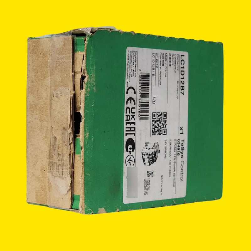 Schneider Lc1d12b7 3p 12a Ac-3 24v Bobina Industrial