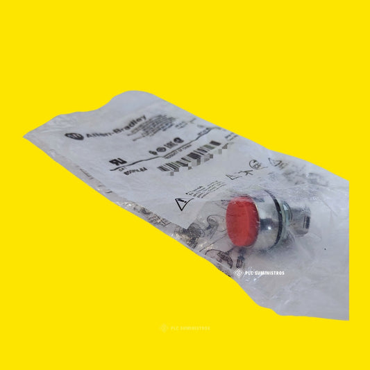 Allen-bradley 800fm-e4 Pulsador Saliente Rojo Rojo