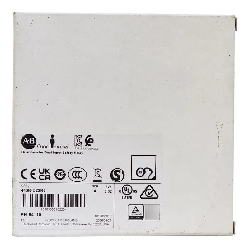 Allen-bradley 440r-d22r2 Relevador De Seguridad Guardmaster