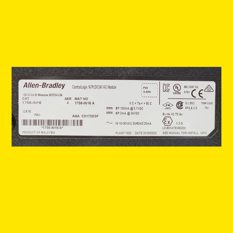 Allen-bradley 1756-in16 Modulo Entrada Digital Plc
