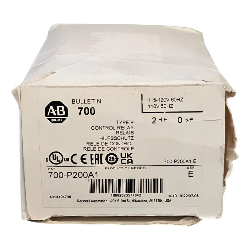Allen-bradley 700-p200a1 Relay Control Ser. E