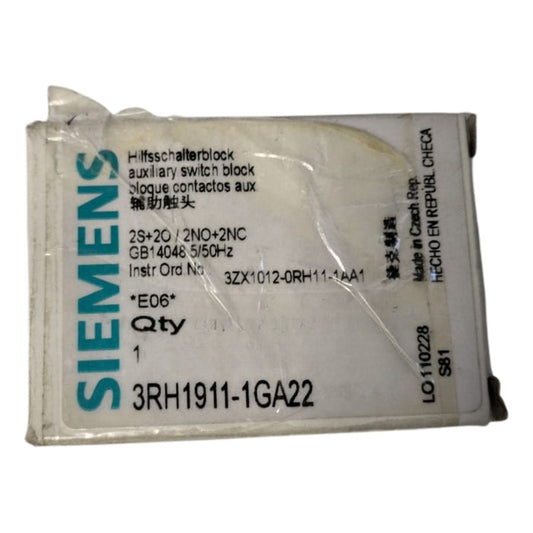 Siemens  Contactor 3rh1911-1ga22