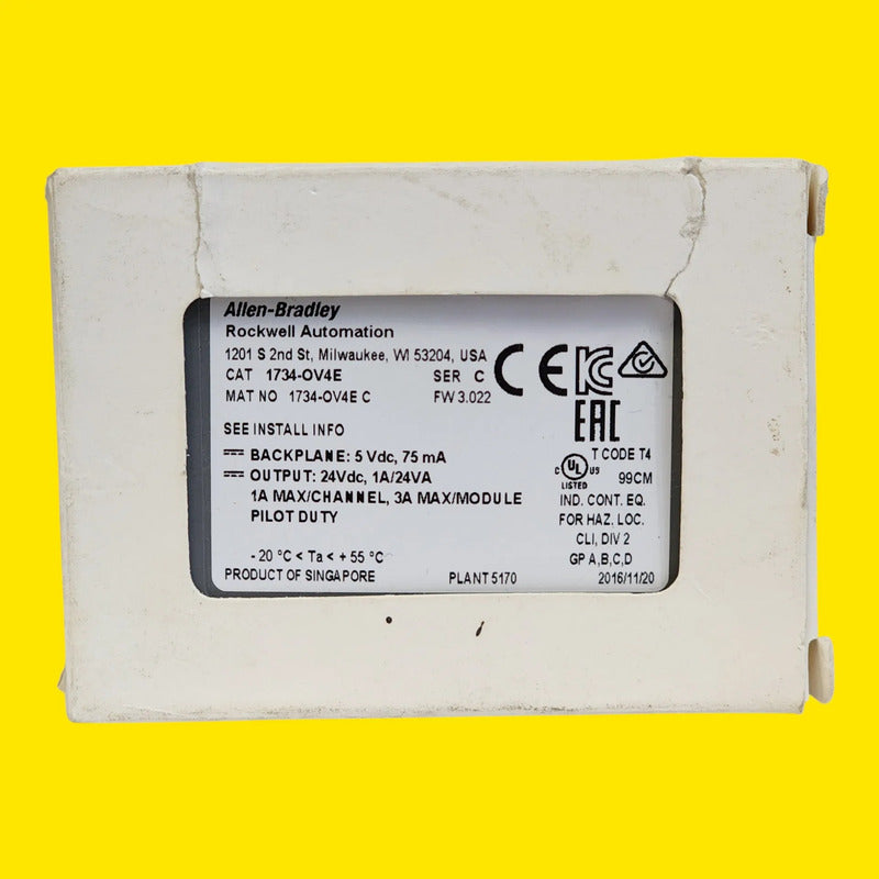 Allen-bradley 1734-ov4e Módulo De Salida Digital Point I/o