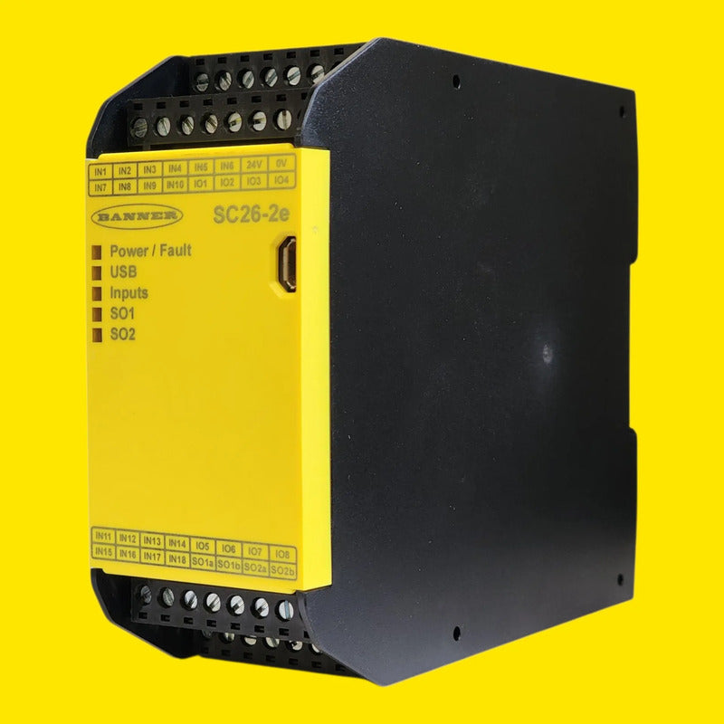 Banner 85067 Sc26-2e Controlador Seguridad 26 Entradas Eth