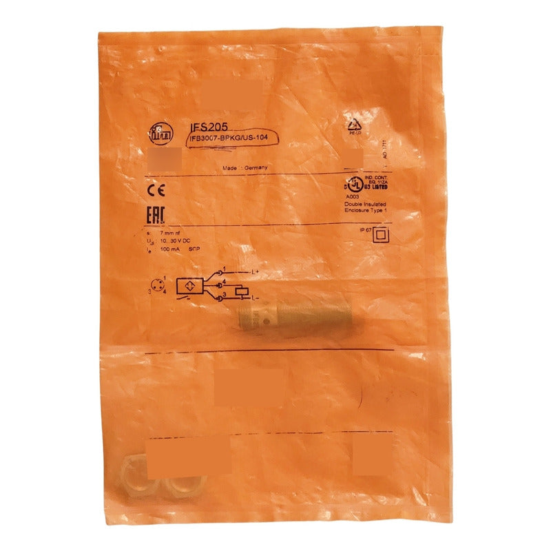 Sensor Inductivo Ifm Ifb3007-bpkg/us-104 Pnp M12 Industrial