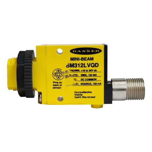 Banner Sm312lvqd 26838 Sensor Fotoelectrico 10-30vdc M12