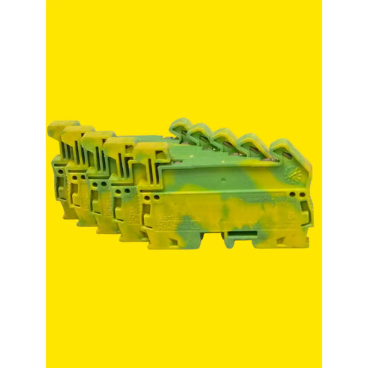 Phoenix Contact St 4-pe Clema Tierra Para Riel Din Verde/amarillo
