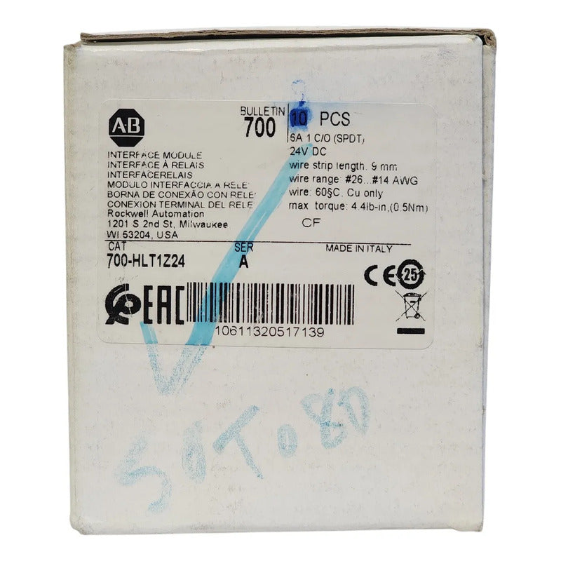 Relevador 700-hlt1z24 Allen-bradley 24v Original