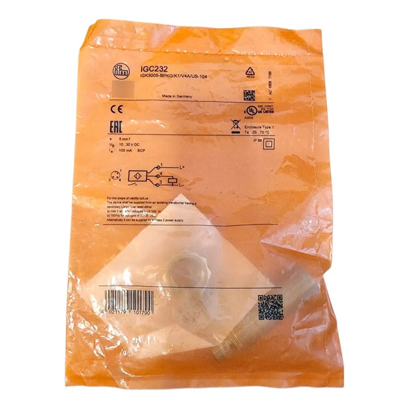 Ifm Igc232 Sensor Inductivo M18 Pnp 5mm Industrial