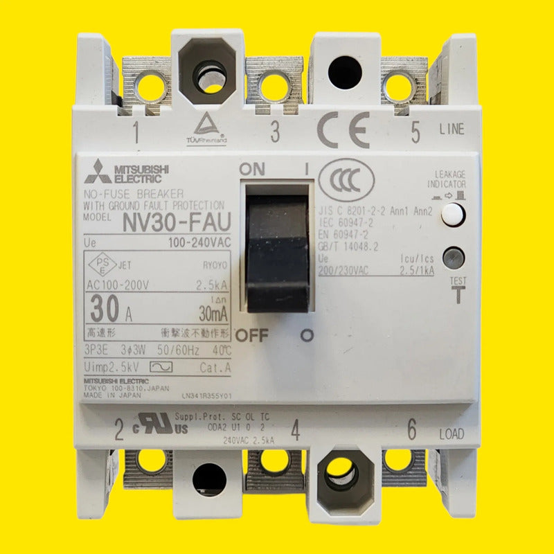 Mitsubishi Nv30-fau 3p Interruptor Automatico 30a