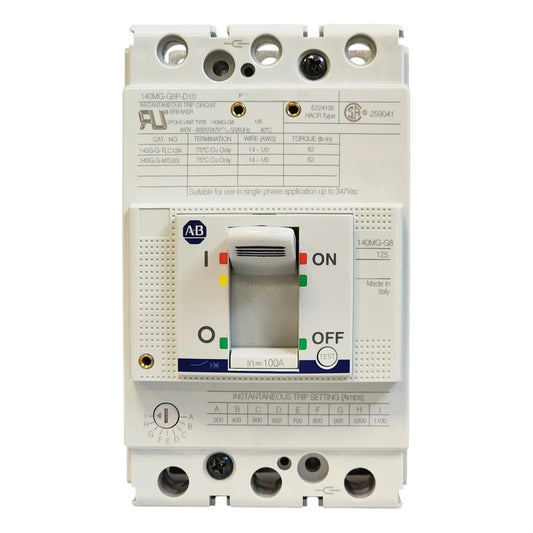 Allen-bradley 140mg-g8p-d10 Guardamotor 100a 690v