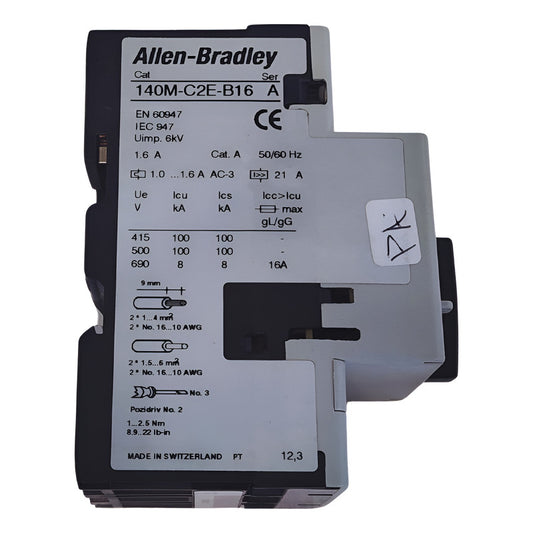Allen-bradley 140m-c2e-b16 Guarda Motor Ser.a 50hz-60hz