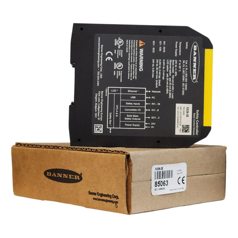 Banner 85063 Xs26-2e Controlador Seguridad Expansible Eth