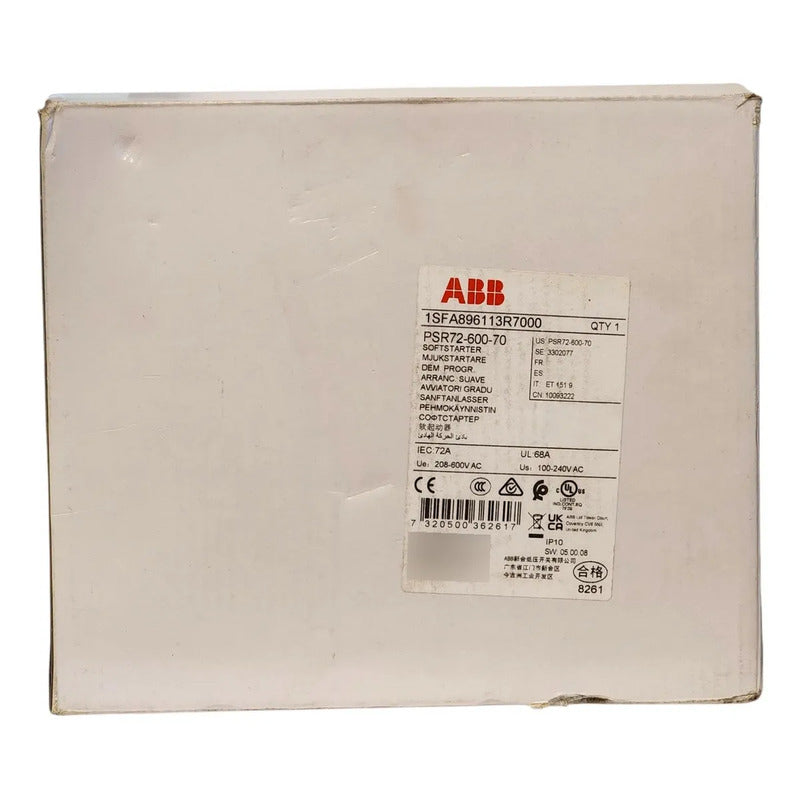 Abb Psr72-600-70 Arrancador Suave 72a 37kw 208-600v